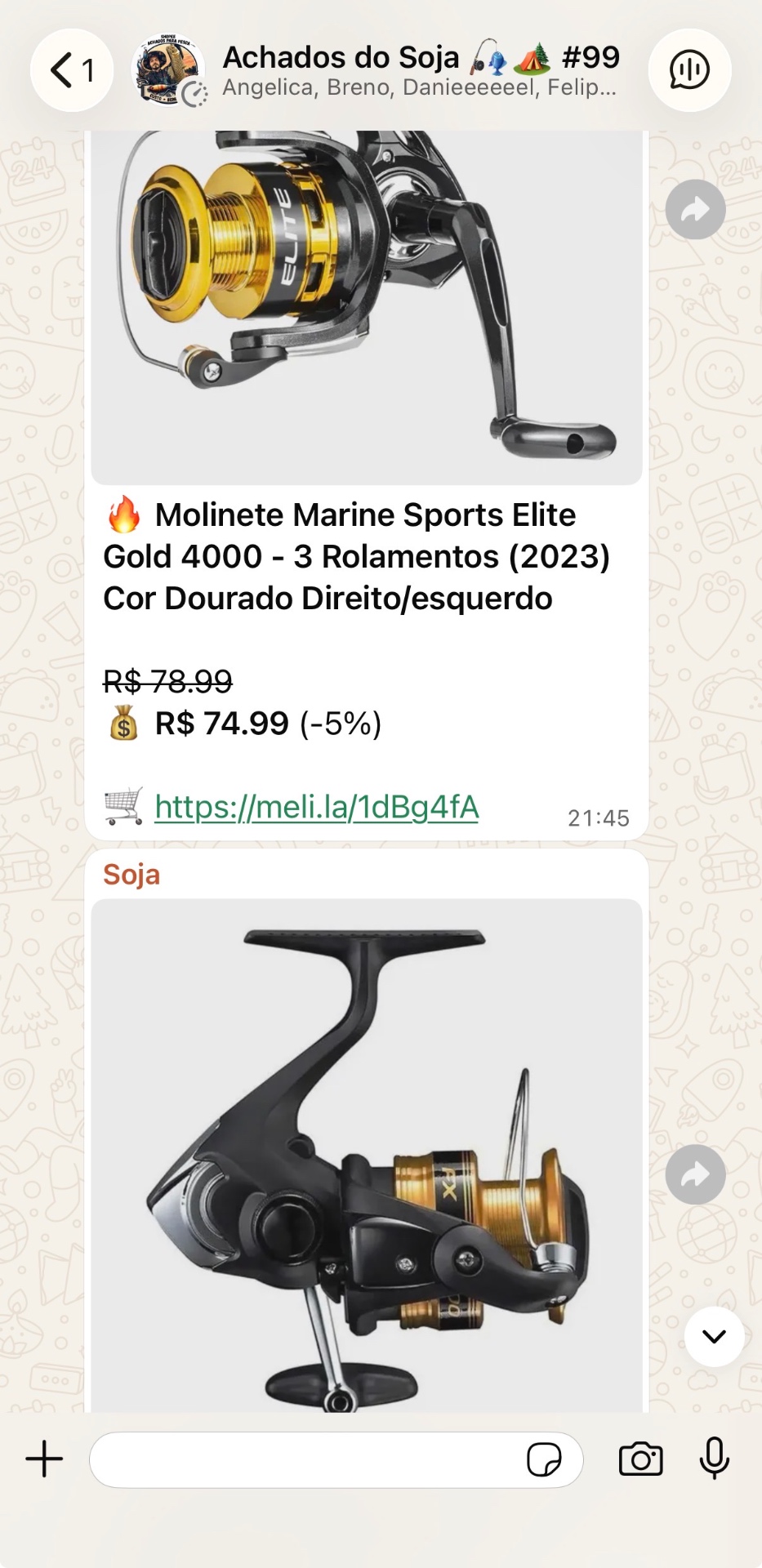 Molinete no grupo